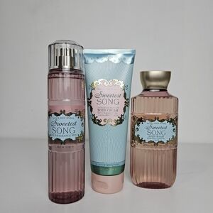Bath And Body Works Sweetest Song Body Set